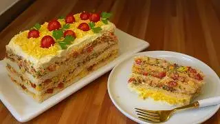 No Vas a Creer Qu&eacute; F&aacute;cil Es Este Pastel Salado SIN Cocinar