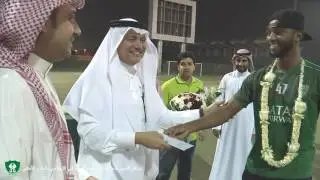 احتفالية وتكريم المرزوقي للاعبي منتخب الشباب من الاهلي