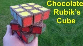 Functional CHOCOLATE Rubik's Cube for Easter (puzzle by Tony Fisher)