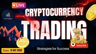 🔴Live Crypto Trading  13 Oct| Big Crash 📉| CryptoGuru India