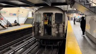 Damaged R62a 1 Train Derailment Train 2271-2275 2415 Being towed Past 168st