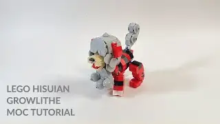 LEGO Hisuian Growlithe MOC (Tutorial | Pokemon Legends Arceus