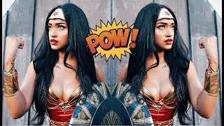 Black Wonder Woman Halloween Makeup Tutorial | Bri Hall