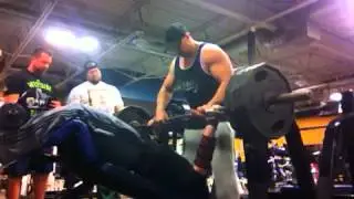 Matthew Jones 405 LB Decline Bench Press Highland Barbell