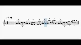 Rythmes: Triolet | Exemple (6e ann&eacute;e) | MusioLab