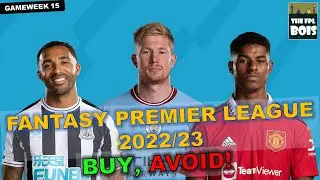 ГОЛОС BOIS | ОТБОР КОМАНДЫ FPL НА 15-Ю ИГРАЛЬНУЮ НЕДЕЛЮ | FANTASY PREMIER LEAGUE 2022/23