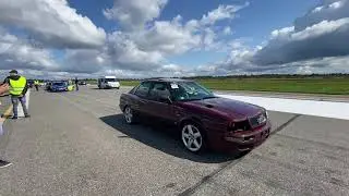 Audi 80 B3 4.2 V8 ABZ turbo 1001hp single run 402m @ 9.93sek