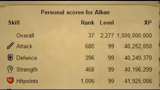 Achieving 1,000,000,000 Exp On Old School