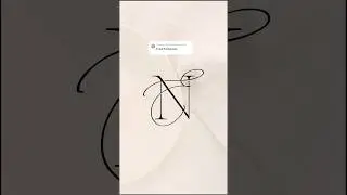 How to design a monogram logo with letters E and N