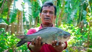 Catla Fish Village Cooking Recipe | Bengali Village Life & Food Factory