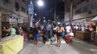 LIVING IN RIO:   FESTIVE SEASON STREET PARTY IN NEIGHBORHOOD OF LEME