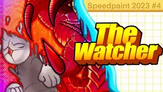 2023 Speedpaint #4 The Watcher ArtTrade with KjKexxy