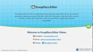Introduction into GroupDocs.Editor | Basic Tutorial
