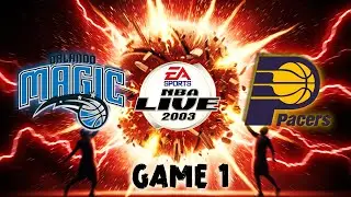NBA Live 2003 🏀 Gamecube - Game 1 ⛹🏿&zwj;♂️ Orlando Magic vs Indiana Pacers