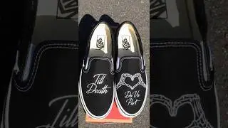 Feeling grim and wholesome? 💀🫶 #customshoes #customkicks #blvdcustom #vans #skeleton