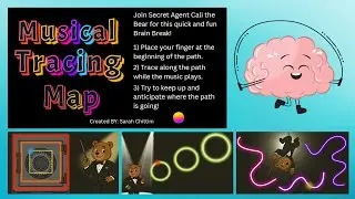 Secret Agent Musical Tracing Map &ndash; Virtual Brain Break
