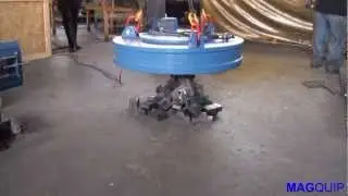 MAGQUIP Circular Lifting Electromagnet Using Anodised Aluminium Foil.mpg