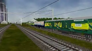 ICF VS LHB 12848 Digha Super AC Express|| Msts Indian Train Simulator Gameplay By Indian Railways ||