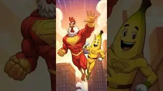 Super Chicken & Super Banana Save the Day! | Funny Superhero Adventure for Kids #chicken #banana