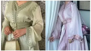 جديد القفطان المغربي الاوركانزا  Luxury Moroccan Kaftan with Organza Fabric#caftan 