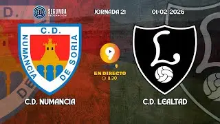🔴 C.D. NUMANCIA vs C.D. LEALTAD | JORNADA 21 | TEMPORADA 25-26 | SEGUNDA FEDERACI&Oacute;N