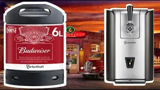 PerfectDraft Budweiser 6L Keg 4.5% ABV The B Team LOL