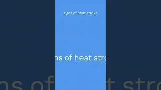 Early signs of heat stroke! #heatstroke #summer #heatwave #vdprashant