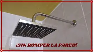 CÓMO INSTALAR UNA REGADERA DE LLUVIA Y CAMBIAR EL BRAZO DE DUCHA