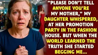 ＂Don't tell anyone you're my mother,＂ my daughter whispered me at her promotion  But when the truth