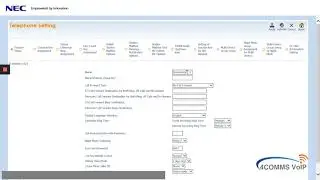 NEC SV9100 How to: Extension and InMail Email Change via WebPro