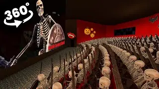 Skeleton Banging Shield Crazy Meme In Cinema Hall 😱 360&deg; VR