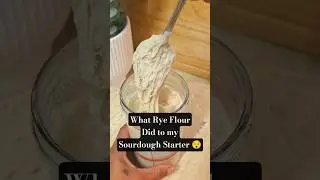 What Rye Flour did to my Sourdough Starter 😯#fyp #viral #trending #sourdough #starter #new