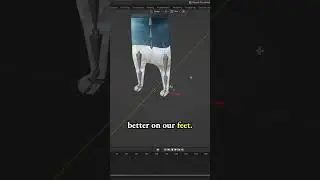 Align heel bones for meta rig - Smurf Cat meme - low poly 3d model game character in Blender