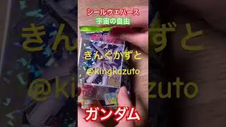 ガンダムシールウエハース宇宙の自由シークレットシール　きんぐかずと　@kingkazuto  ガンダムグッズ　ガンプラ　ジークアクス　GUNDAM