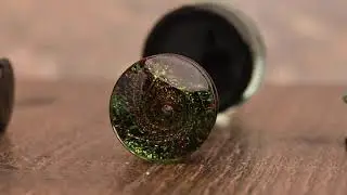 Black Dichroic Glass Plug / Gauge