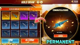 m1887 permanent trick gold draw event🥳 | gold draw event free fire 2022 | gaming with modi