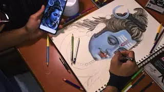 SHIV ji drawing with soft pastel colour ✍️🙏 #art #drawing #painting #pasteldrawing #sketch