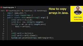 How to copy arrays in Java