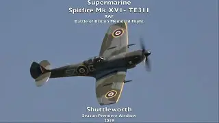 RAF  'Polish Wing' Spitfire Mk XVI - TE311 - Shuttleworth Season Premier Airshow 2019