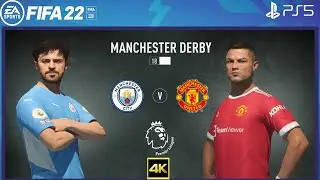 FIFA 22 PS5 | Manchester City Vs Manchester United | Manchester derby | Premier League 2021/22 | 4K