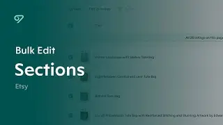 Bulk Edit Etsy Sections in Vela