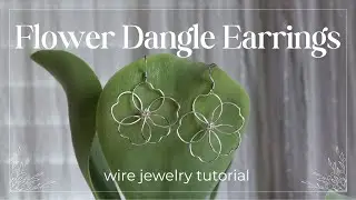 DIY Flower Dangle Earrings