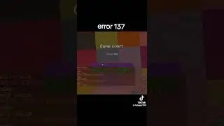 i saw error 137 In Minecraft!