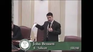 John Bennett argues IN FAVOR of prayer in school HB1940Debate
