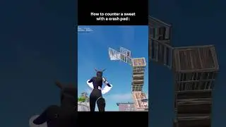 How to counter a sweat with a crash pad #fortnite #fortnitebattleroyale #fortniteclips #funny