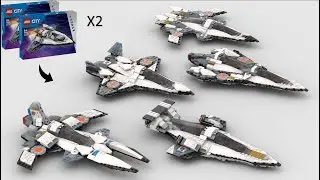 I Made 5 LEGO Space Alternate Builds From Two Sets of 60430 Interstellar Spaceship!