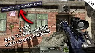 I HIT BACK TO BACK GAMES WITH SHAKE PACKAGE! (MW2 SnD Trickshotting)