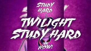 MLP - Speed paint: Twilight Study Hard