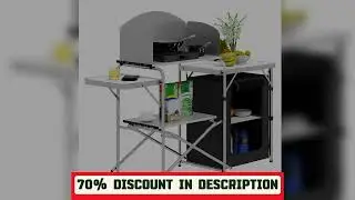 A must-have product!&nbsp;WOLTU Aluminium Foldable Camping Cabinet Travel Kitchen Cooking Storage Rack