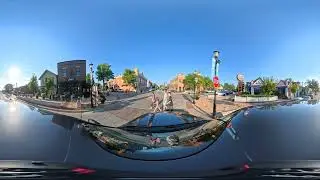 360 degree Video Drive Through Downtown Plainfield, Illinois